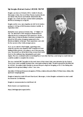 A preview of a PDF biography for Davies, Douglas Graham